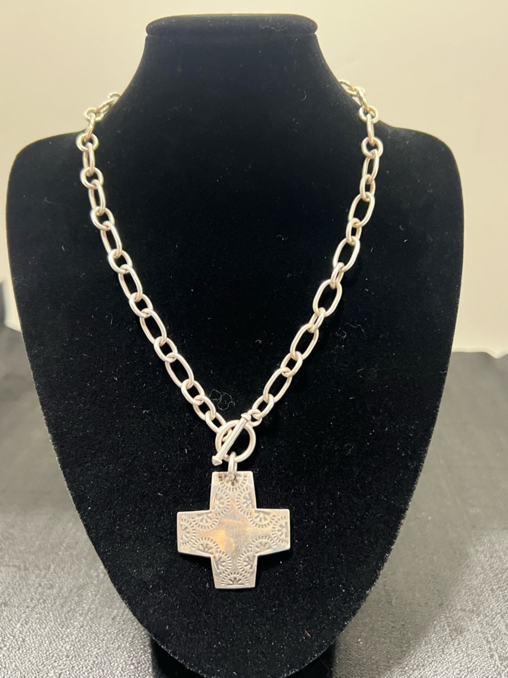Silpada 'Cross Pendant' Necklace in Sterling Silver